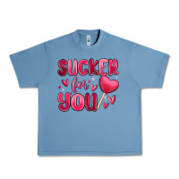 Pebble Blue sucker for you Urban Heavy Tee - MaliasSmallBusiness
