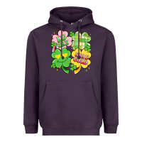 Plum lucky stay gold Heavyweight Hoodie - Artiststas