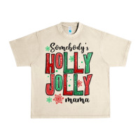 Sandshell somebodys holly jolly mama Urban Heavy Tee - MaliasSmallBusiness