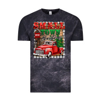 Cloud Black small town christmas Vintage Tee - BarkalooDesign