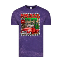 Cloud Purple small town christmas Vintage Tee - BarkalooDesign