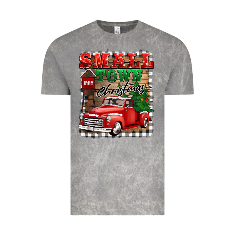 Small Town Christmas Vintage Tee by BarkalooDesign | Teevron