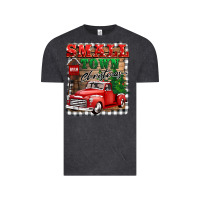 Vintage Black small town christmas Vintage Tee - BarkalooDesign