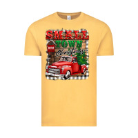 Vintage Mustard small town christmas Vintage Tee - BarkalooDesign