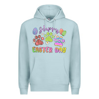 Blue Mist happy easter day paws Premium Hoodie - MaliasSmallBusiness