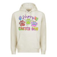 Oatmeal Heather happy easter day paws Premium Hoodie - MaliasSmallBusiness