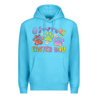 Ocean Blue happy easter day paws Premium Hoodie - MaliasSmallBusiness