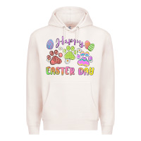 Pale Pink happy easter day paws Premium Hoodie - MaliasSmallBusiness