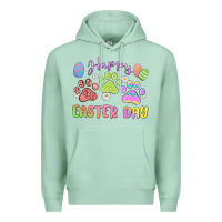 Seafoam happy easter day paws Premium Hoodie - MaliasSmallBusiness