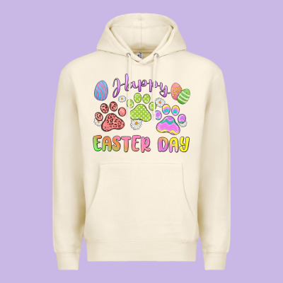 Happy Easter Day Paws Premium Hoodie Designed By Maliassmallbusiness