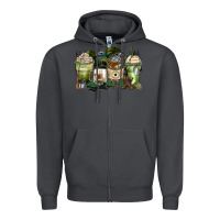 Smoke veteran coffee cups Zipper Hoodie - Zillion Design Studio