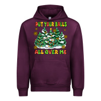 Mauve Wine put your balls all over me Urban Hoodie - MaliasSmallBusiness