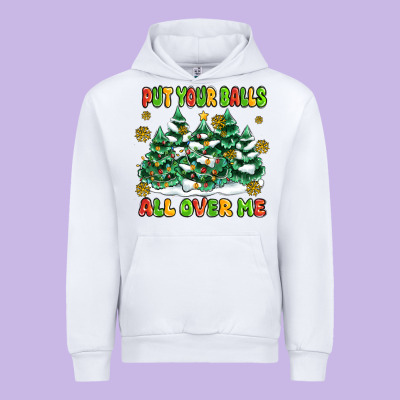 Put Your Balls All Over Me Urban Hoodie Designed By Maliassmallbusiness