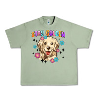 Oil Green stay golden Urban Heavy Tee - MaliasSmallBusiness