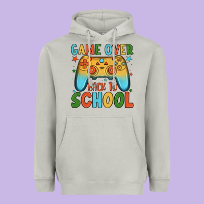 Game Over Back To School Heavyweight Hoodie Designed By Jahusdesignshop