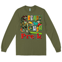 Army Green ready to crush pre k Long Sleeve Tee - texasbilliewilder