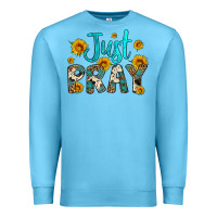 Ocean Blue just pray Premium Sweatshirt - Artiststas