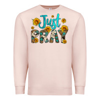Pale Pink just pray Premium Sweatshirt - Artiststas