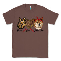 Chestnut peace love shiba inu Classic Tee - RanaPortraitStore