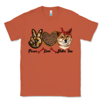 Copper peace love shiba inu Classic Tee - RanaPortraitStore