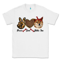 White peace love shiba inu Classic Tee - RanaPortraitStore