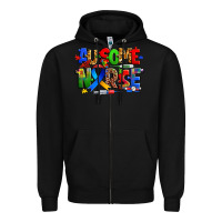 Black ausome autism nurse Zipper Hoodie - Zillion Design Studio