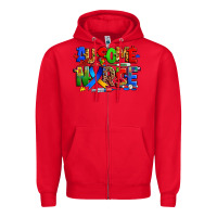 Red ausome autism nurse Zipper Hoodie - Zillion Design Studio