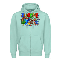 Seafoam ausome autism nurse Zipper Hoodie - Zillion Design Studio
