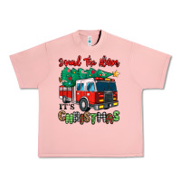 Sound The Alarm Its Christmas Fire Truck Urban Heavy Tee | Teevron