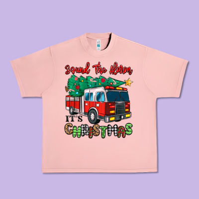 Urban Heavy Tee sound the alarm its christmas fire truck