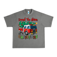 Tornado sound the alarm its christmas fire truck Urban Heavy Tee - MaliasSmallBusiness