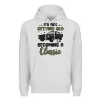 Dove Grey i m not getting old i m becoming a classic Premium Hoodie - MaliasSmallBusiness