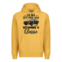 Mustard i m not getting old i m becoming a classic Premium Hoodie - MaliasSmallBusiness