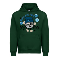 Forest Green happy new year disco ball Urban Hoodie - MaliasSmallBusiness