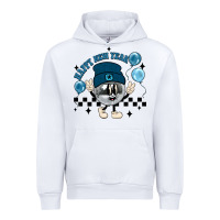White happy new year disco ball Urban Hoodie - MaliasSmallBusiness