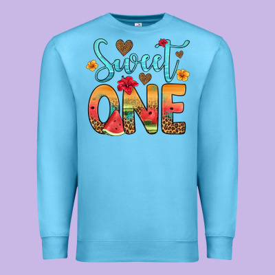 Sweet One Watermelon Premium Sweatshirt Designed By Artiststas