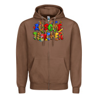 Chestnut ausome autism teacher Zipper Hoodie - Zillion Design Studio