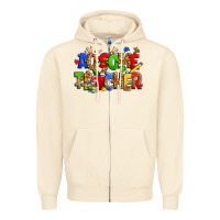 Sandshell ausome autism teacher Zipper Hoodie - Zillion Design Studio