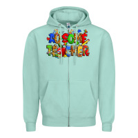 Seafoam ausome autism teacher Zipper Hoodie - Zillion Design Studio