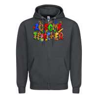 Smoke ausome autism teacher Zipper Hoodie - Zillion Design Studio