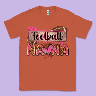 Football Nana With Leopard Classic Tee Designed By Zillion Design Studio