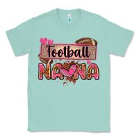 Seafoam football nana with leopard Classic Tee - Zillion Design Studio