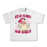 Lunar Rock stay merry and bright Urban Heavy Tee - MaliasSmallBusiness