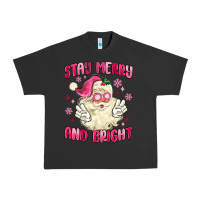 Pigment Black stay merry and bright Urban Heavy Tee - MaliasSmallBusiness