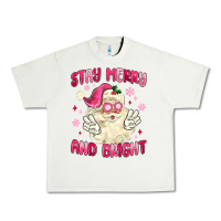 Pistachio stay merry and bright Urban Heavy Tee - MaliasSmallBusiness