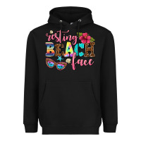 Black resting beach face Heavyweight Hoodie - AdoDesignShop