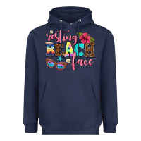 Navy resting beach face Heavyweight Hoodie - AdoDesignShop