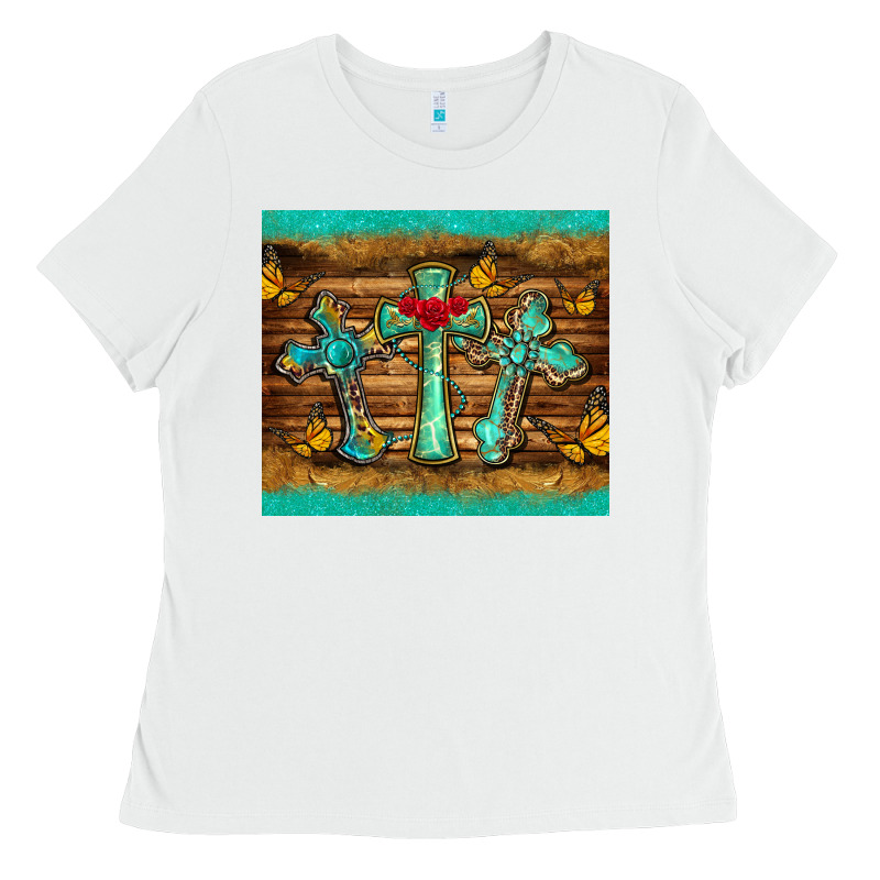 Crosses Tumbler Ladies Tee by BarkalooDesign | Teevron