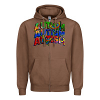 Chestnut autism autism autism Zipper Hoodie - Zillion Design Studio