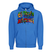 True Royal autism autism autism Zipper Hoodie - Zillion Design Studio
